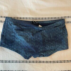 Nike blue text running shorts medium